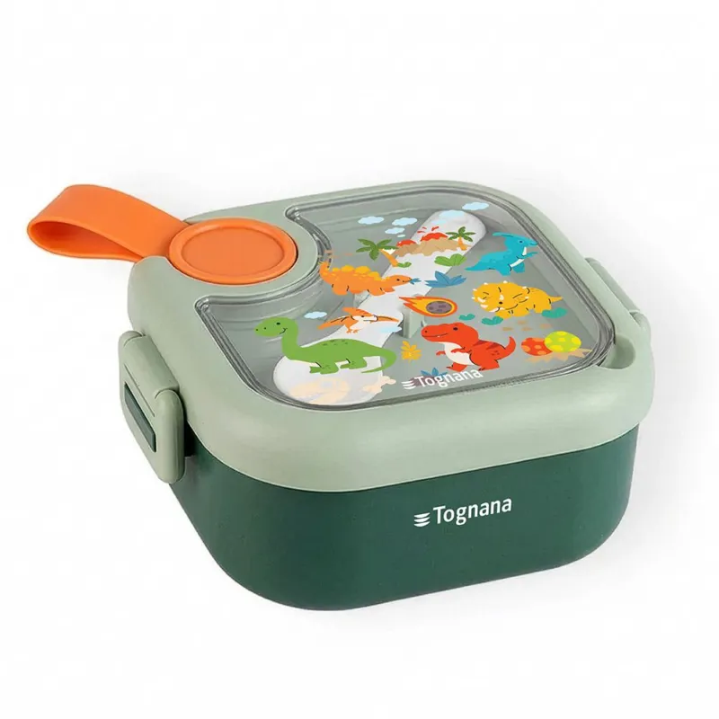 Porta merenda 13 cm Dinosauri Polipropilene Verde Offerta