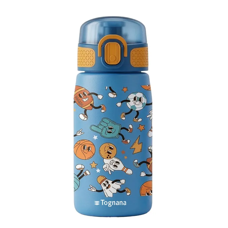 Subito Disponibile Borraccia 380 ml Sport Acciaio Inox 18/10 Azzurro