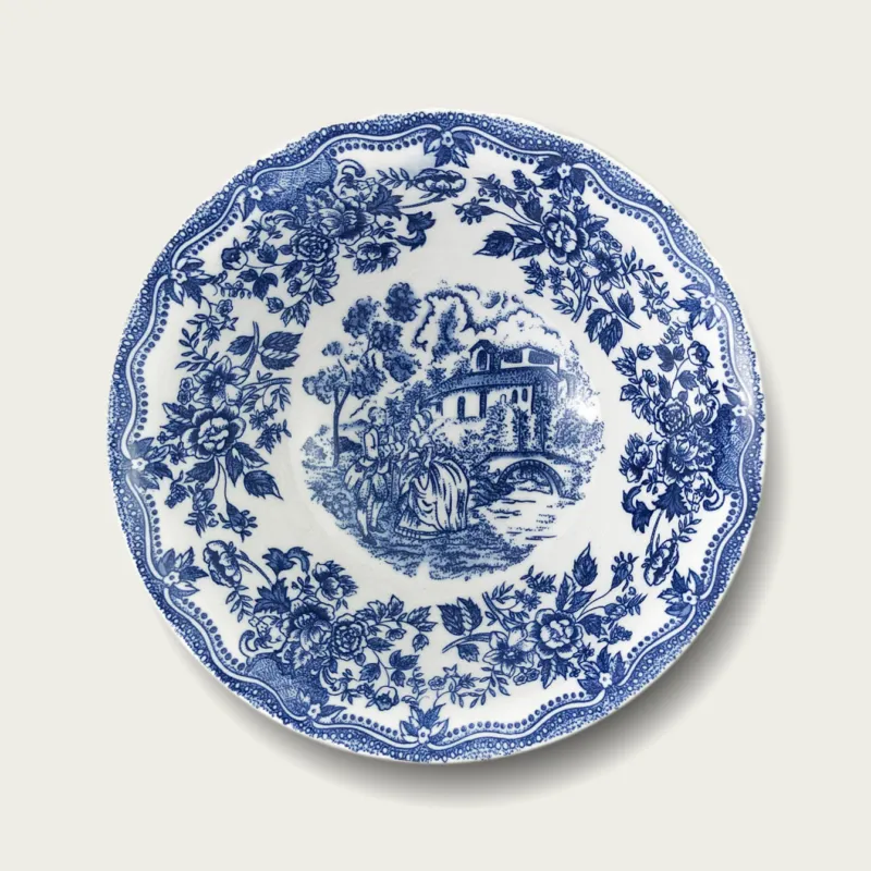 Offerta Ciotola In Porcellana Fantasia Inglese Blu