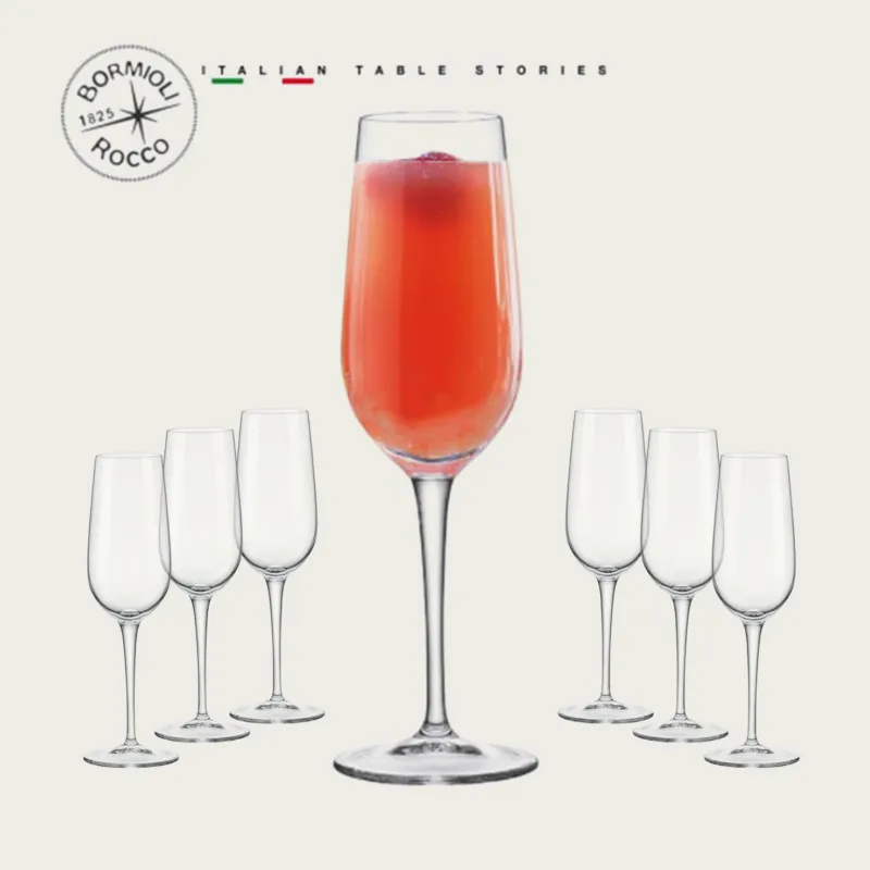 Set 6 Calici Flute Inventa 21,5cl Prezzo Di Fabbrica