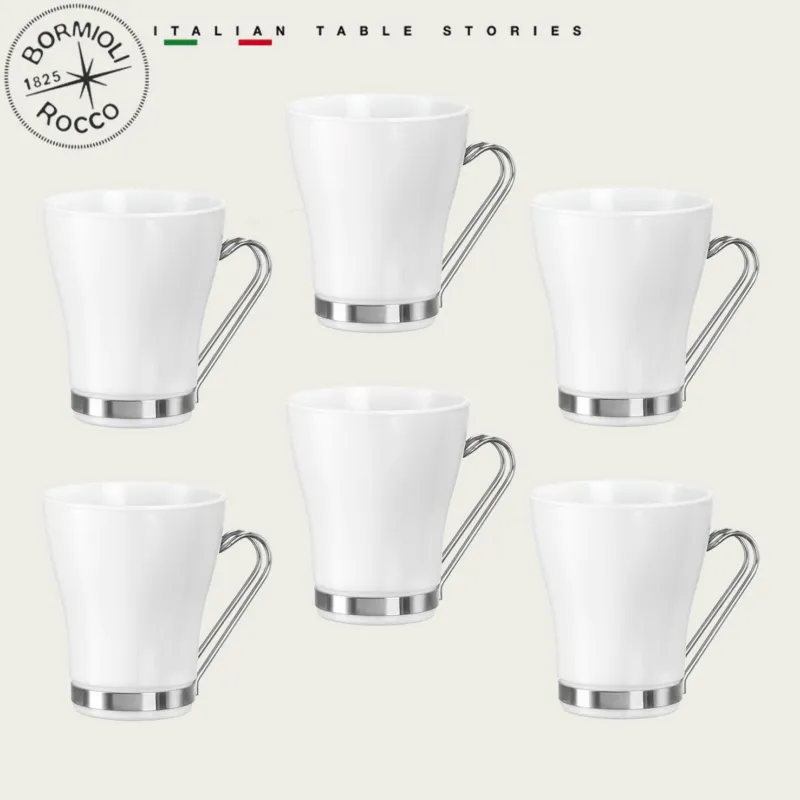 Direttamente Dal Produttore Set 6 Tazze Bormioli Cappuccino Aromateca Oslo 23.5cl