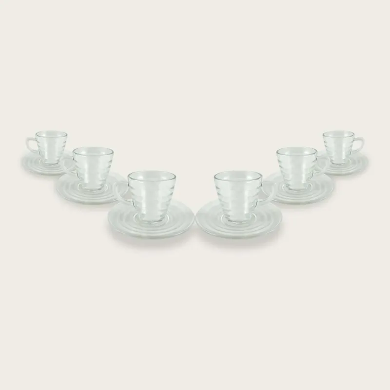 Set 6 Tazze Viva Espresso Con Piattino 11cl Offerta