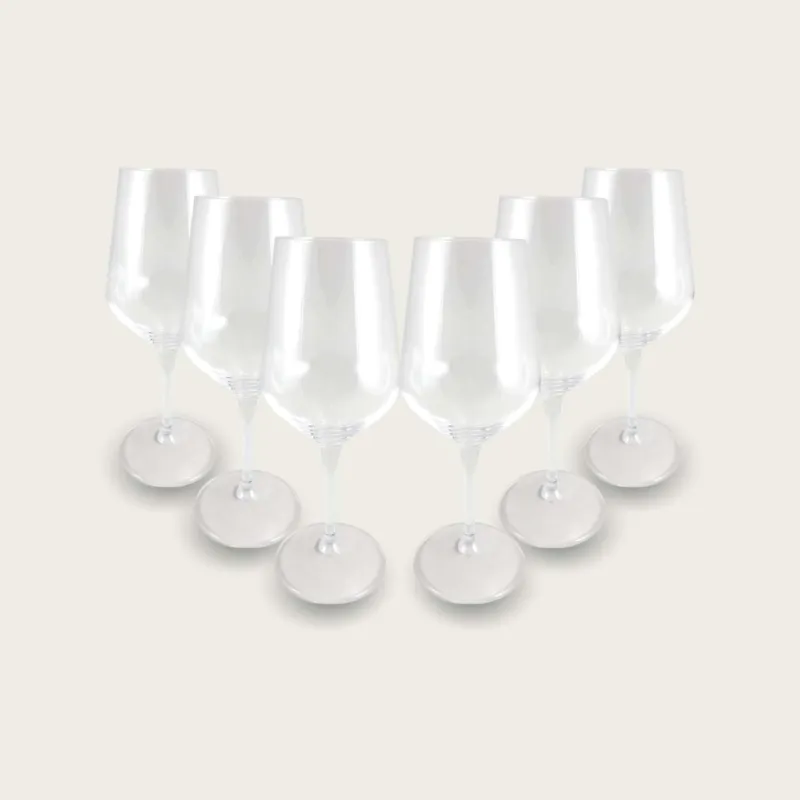 Saldi Set 6 Calici In Vetro Bormioli Sagitta 44cl