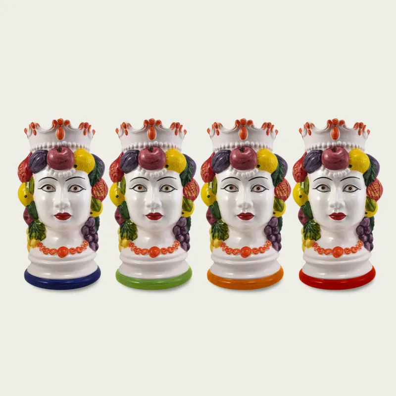 Testa Di Moro Donna In Ceramica Decorata Ultime Pezzi