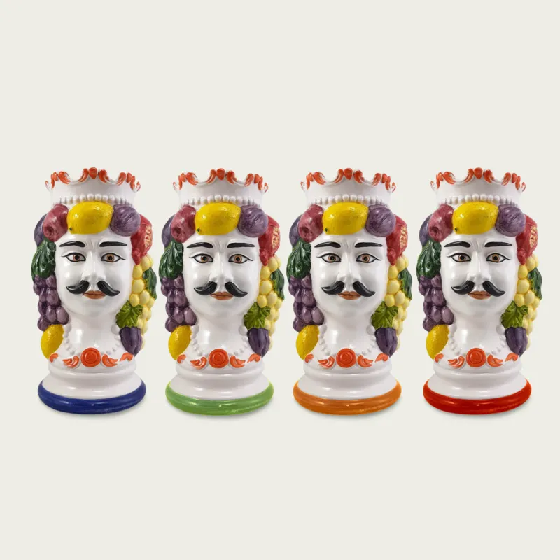 Testa Di Moro Uomo In Ceramica Decorata Promozione Esclusiva