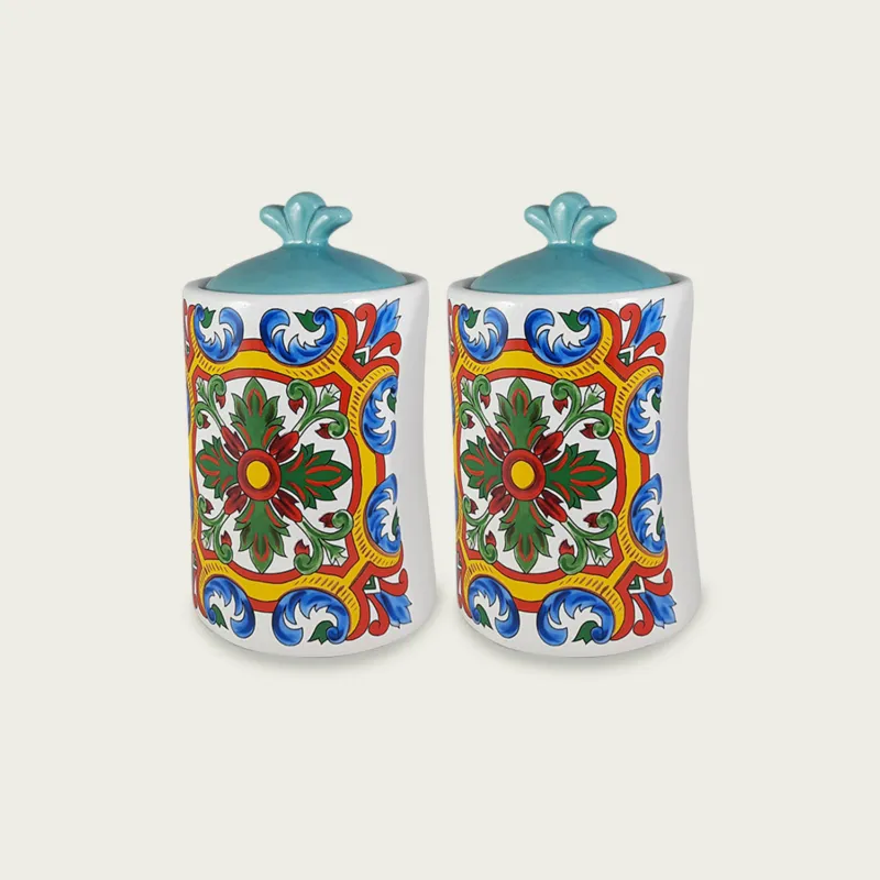 Reso Gratuito Bis Barattoli Granada In Ceramica