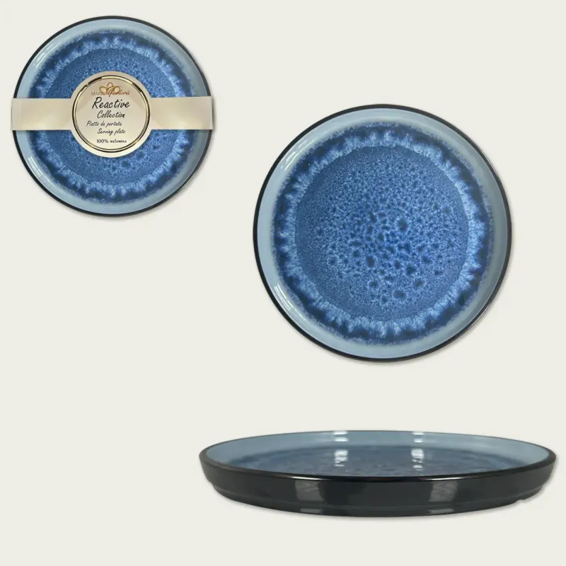 Piatto In Melamina Reactive,blu Ordina Subito