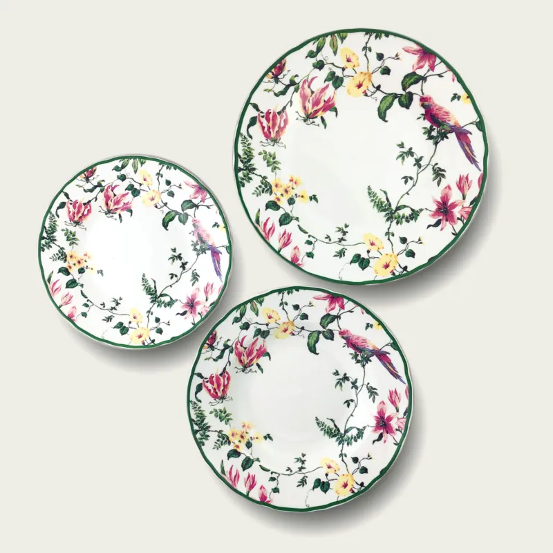 Piatti In Porcellana Fiori Colorati Reso Gratuito
