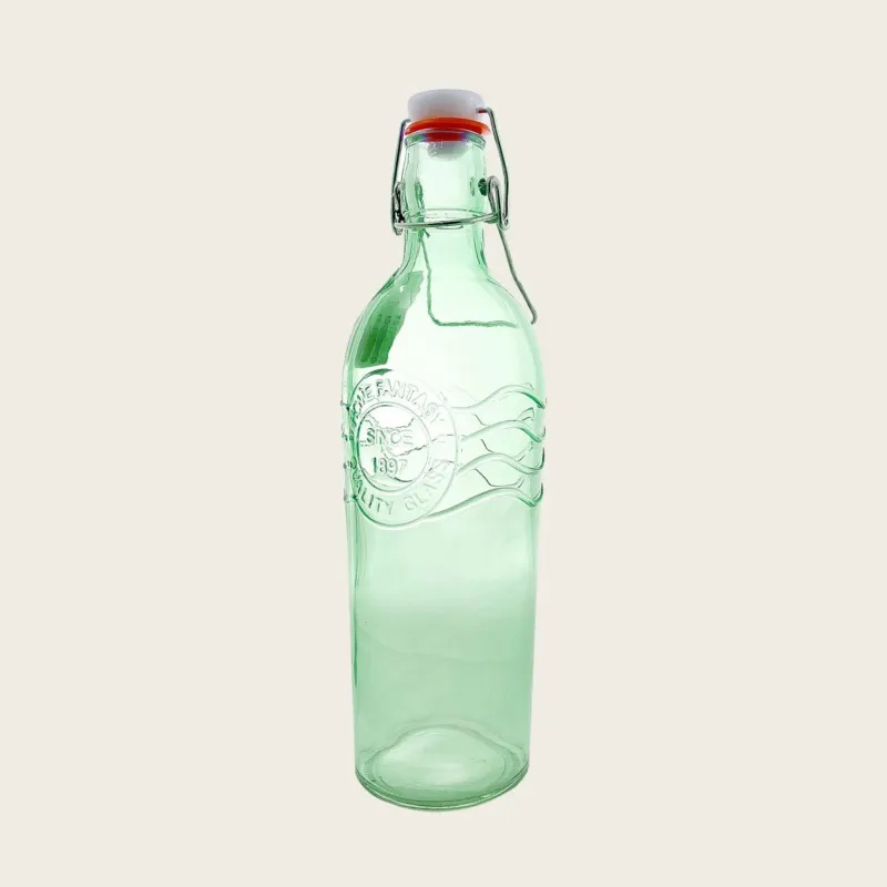 Direttamente Dal Produttore Bottiglia In Vetro Con Tappo Ermetico 1L,verde