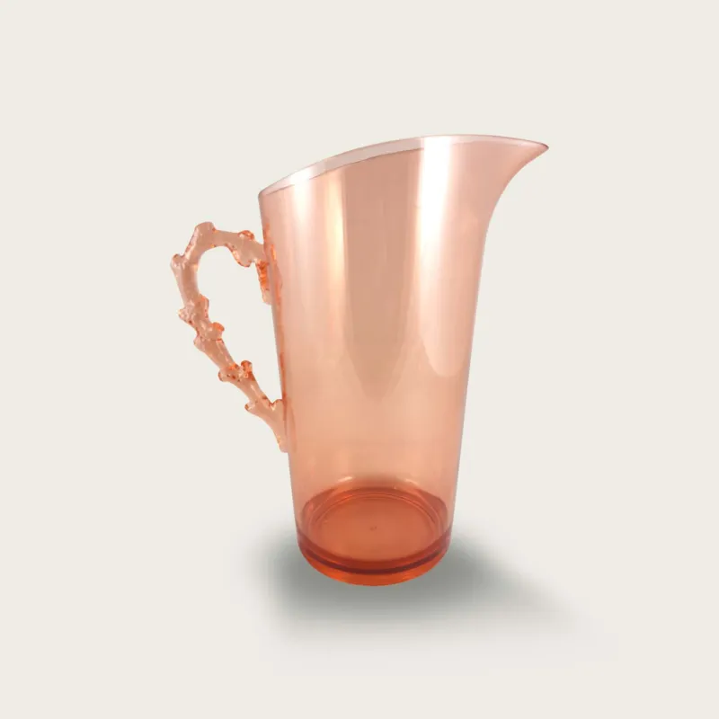 Economico Brocca In Plastica Acrilica Crystal 1,2lt,corallo
