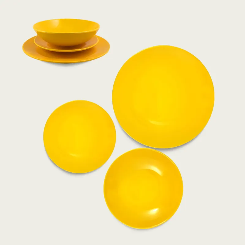 Offerta Piatto Monocolore In Ceramica,giallo