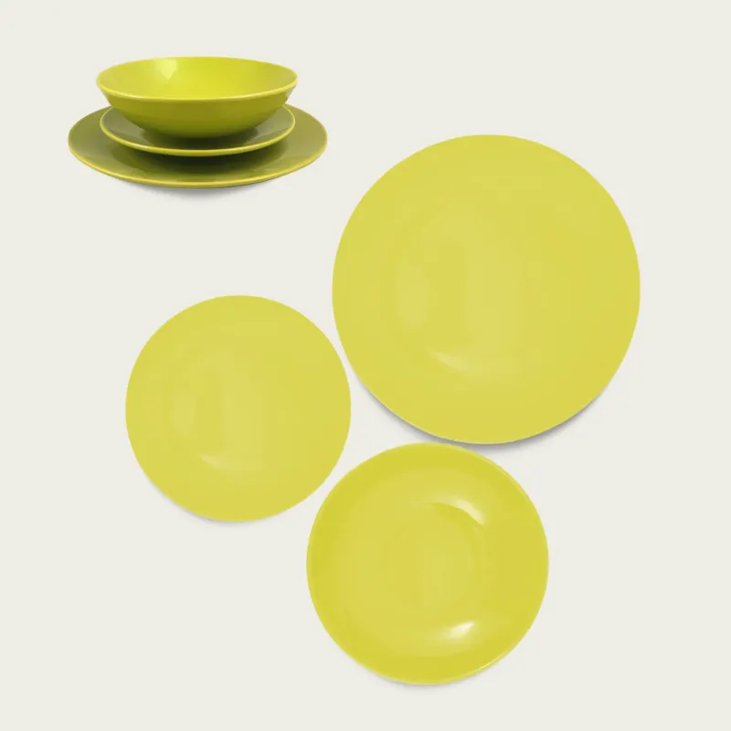 Piatto Monocolore In Ceramica,verde Offerta