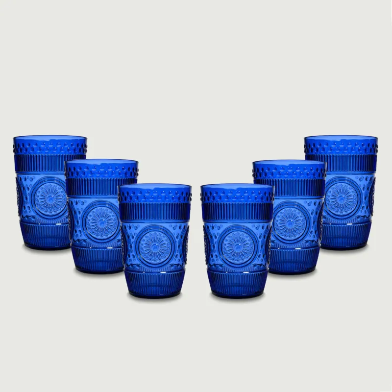 Tumbler Imperial In Plastica,set-6-bicchieri-piu-conveniente-blu Solo Oggi