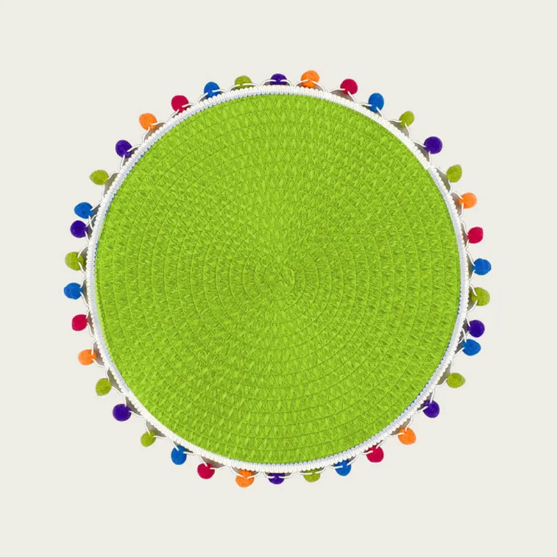 Sottopiatto PonPon Ø 38 Cm,verde Miglior Prezzo