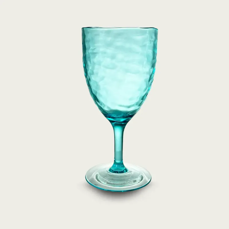 Calice Hammered In Plastica Acrilica,azzurro Quantità Limitata