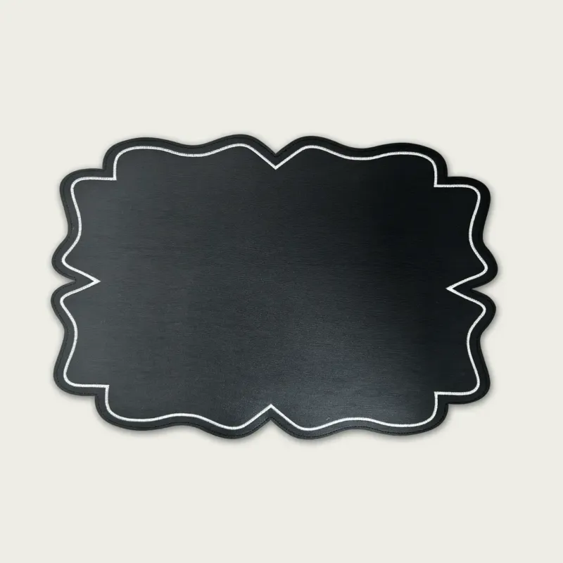 Occasione Tovaglietta Chic 35x48 cm In Similpelle,nero