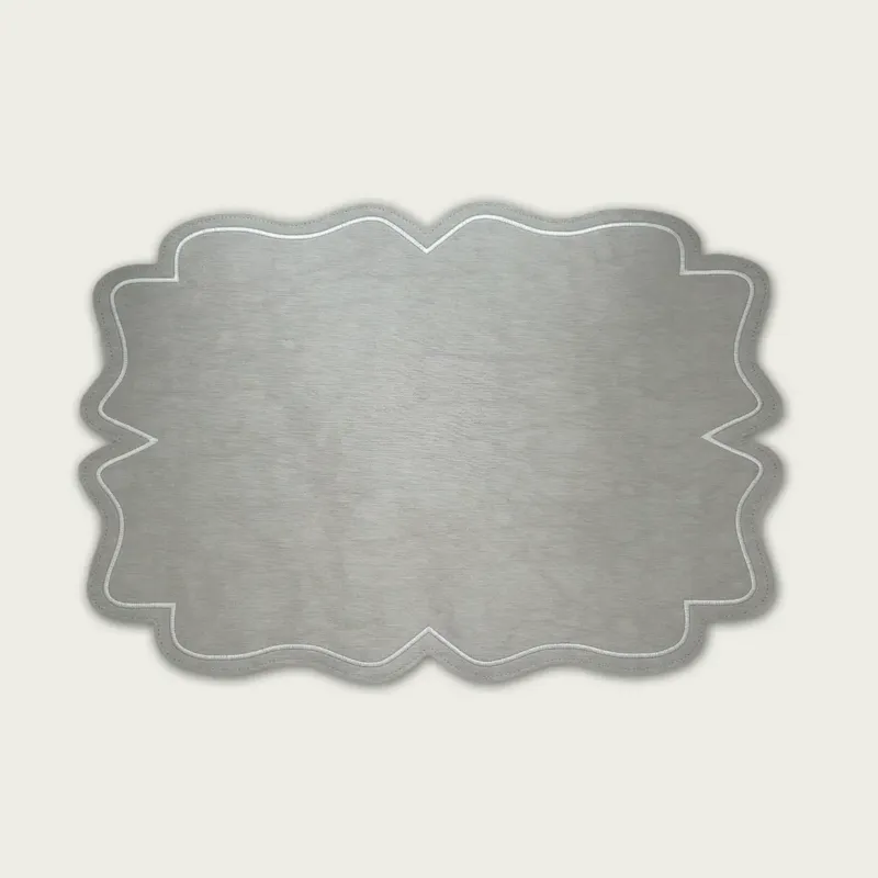 Tovaglietta Chic 35x48 cm In Similpelle,set-4-tovagliette-piu-conveniente-grigio Nuova Collezione