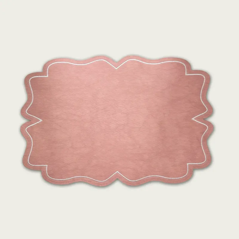 Saldi Tovaglietta Chic 35x48 cm In Similpelle,set-4-tovagliette-piu-conveniente-rosa