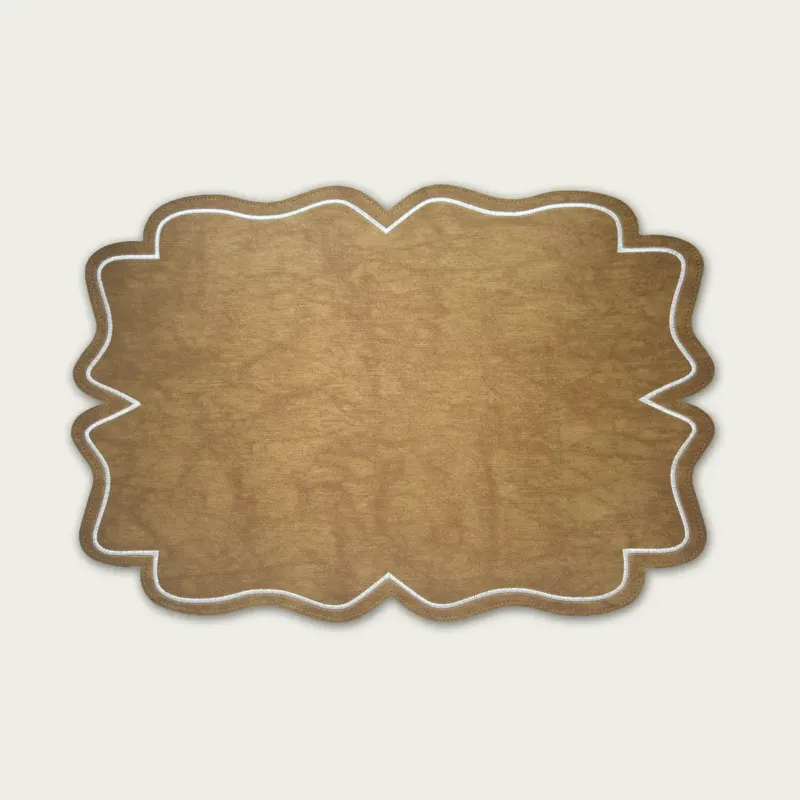 Professionale Tovaglietta Chic 35x48 cm In Similpelle,sabbia