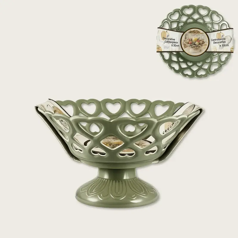 Nuova Collezione Centrotavola Love In Melamina,verde