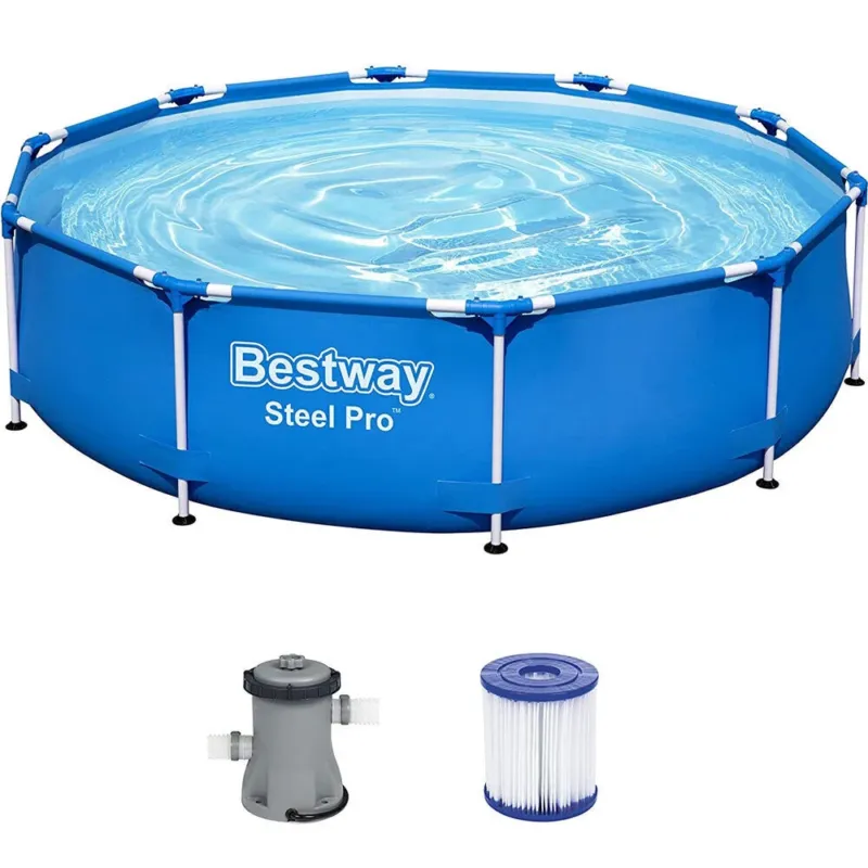 Piscina Bestway 56679 Fuoriterra 305 x 76 cm 1 Cartuccia e Pompa Filtrante Nuovo Arrivo