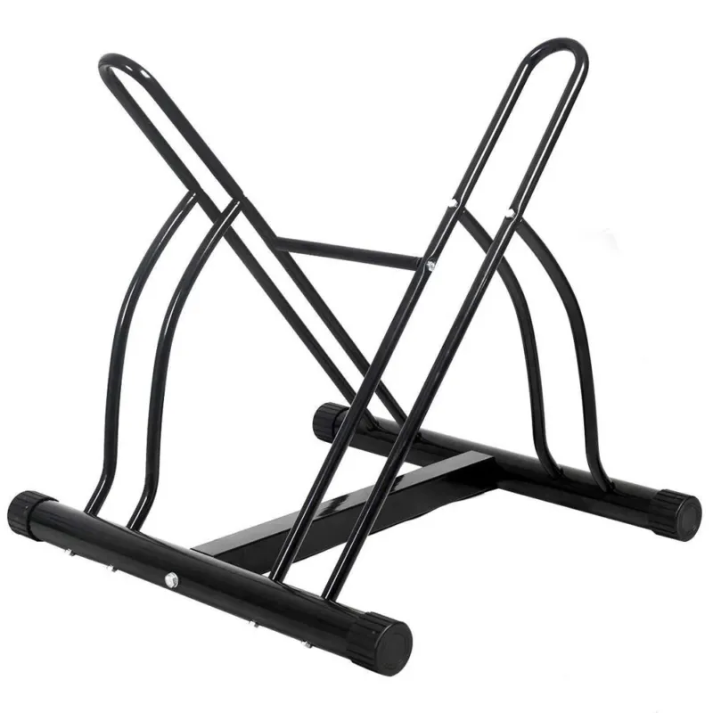 Reso Gratuito Rastrelliera Porta Bici 2 Posti Multipla Cavalletto Parcheggi Biciclette Acciaio
