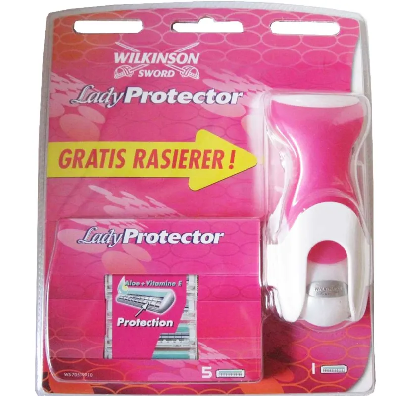 Wilkinson Lady Protector Plus Rasoio Donna + 6 lamette di ricambio Subito Disponibile