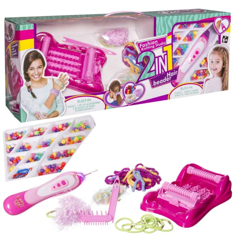 Soddisfatti O Rimborsati Set Hair Beader Crea Codini e Trecce Gioiello Giochi GIocattolo per Bambini