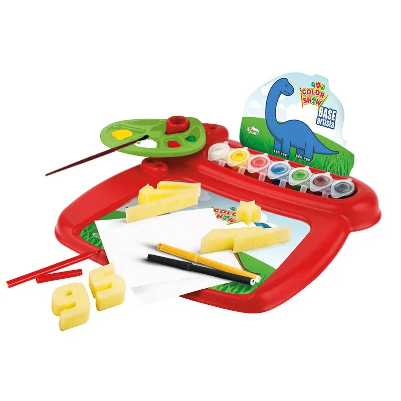 Banco Da Lavoro Per Colorare Base Artista Spugne Color Show Con Accessori Sconto