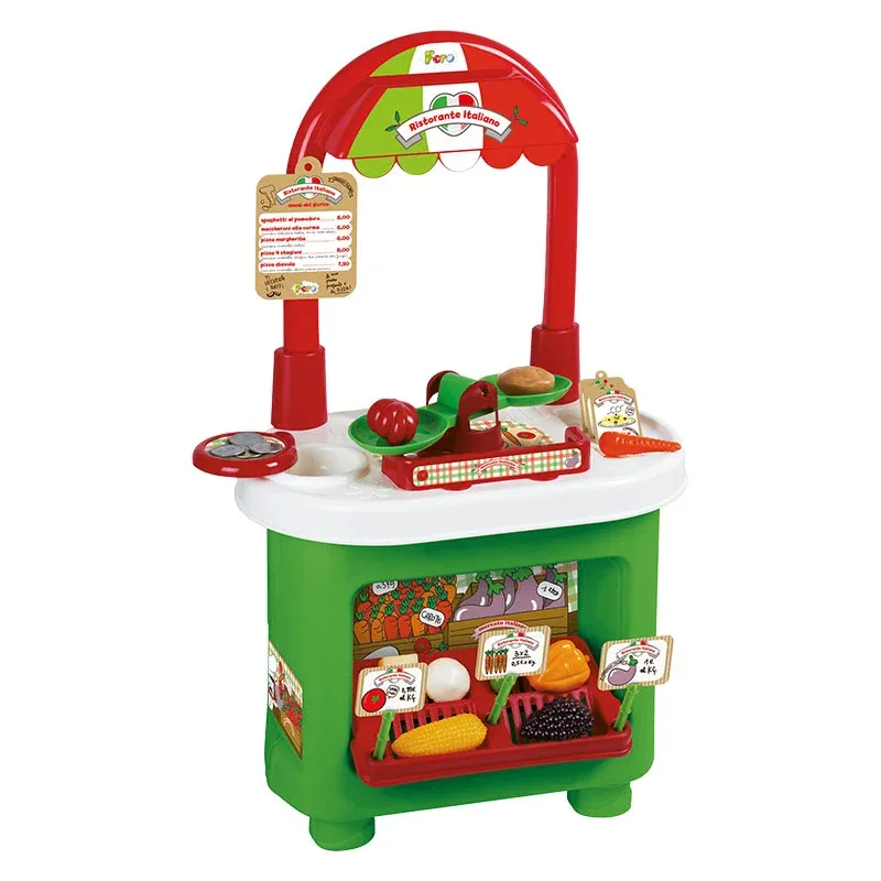 Occasione Banco Vendita Italian Market Mercatino Frutta Verdura Giocattolo + 25 Accessori