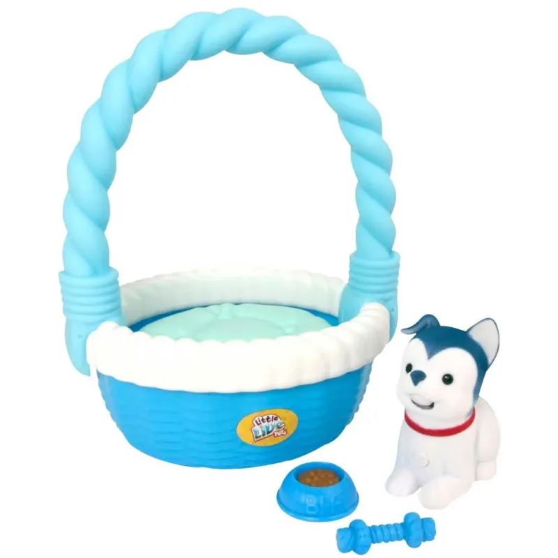 Non Perdere Cagnolino Little Live Pets Cane Interattivo Parla Registra Voce Accessori Blu