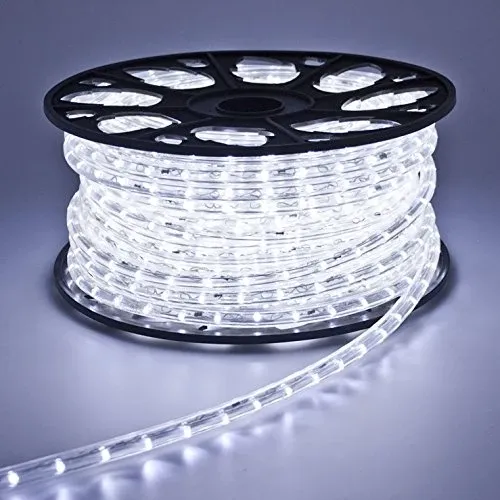 Tubo Luminoso 900 LED - 50 Mt Bianco Freddo Uso Esterno Controller 8 Giochi LUCE Ordina Subito
