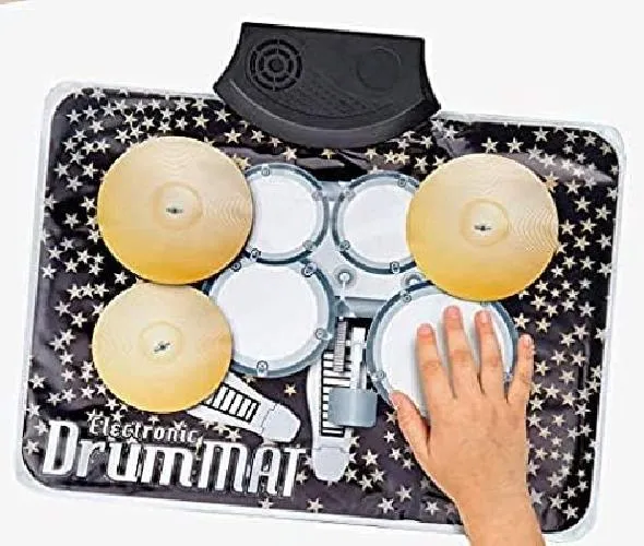 Tappetino Musicale Mini Batteria Portatile Percussioni Da Tavolo Gioco Musica Prezzo Conveniente