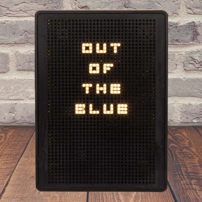 Lavagna Illuminata + 200 Lettere Frasi Light Box a Batteria Casa Ufficio Negozio Offerta