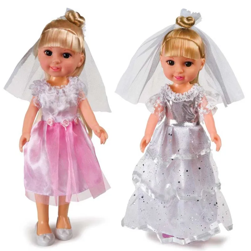 Prezzo Basso Bambola Amore Mio Piccola Sposa con Vestito in Tessuto 2 Modelli Grandi Giochi