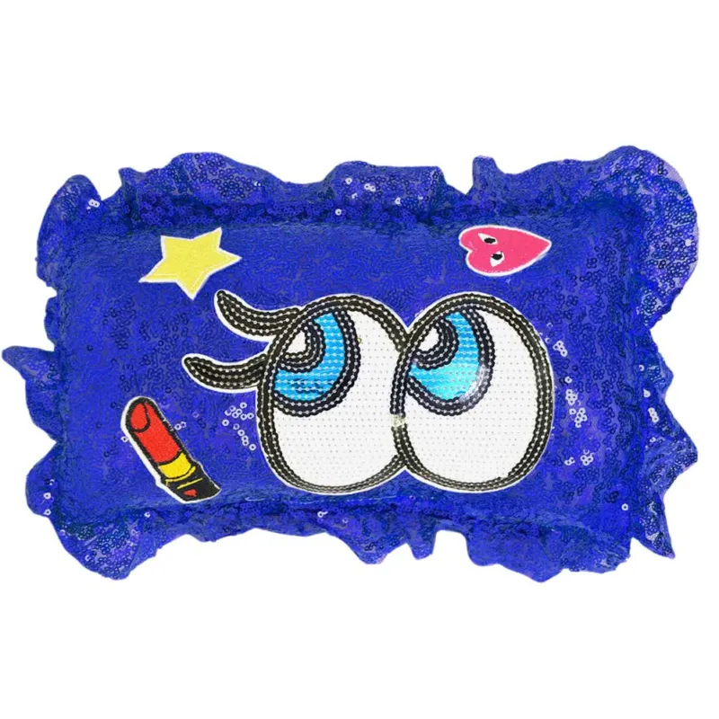Borsa acqua calda Elettrica Cuscino Occhi Pailette Blu Tasche Scaldamani Pile Must-Have