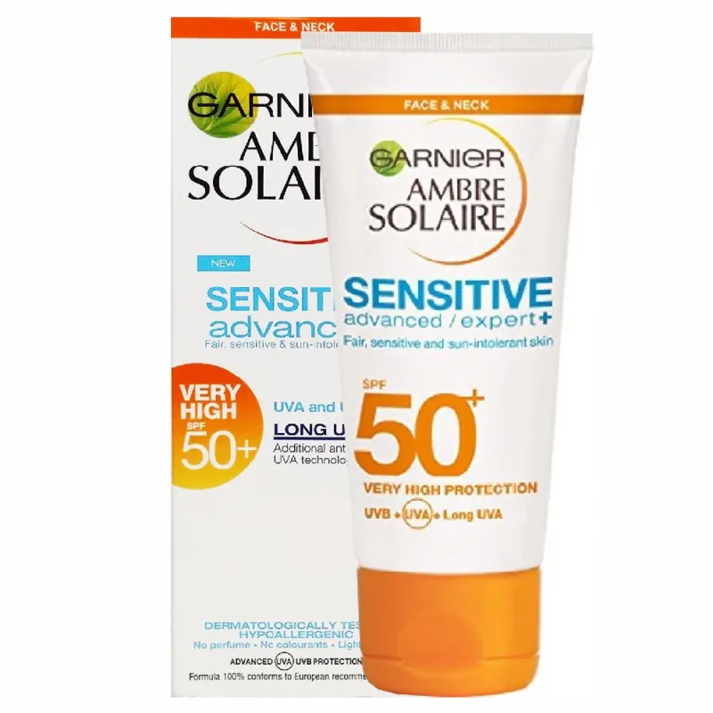 Protezione Solare Crema Molto Alta SPF50 Per Viso e Decollete Tubo 50 ml Garnier Direttamente Dal Produttore