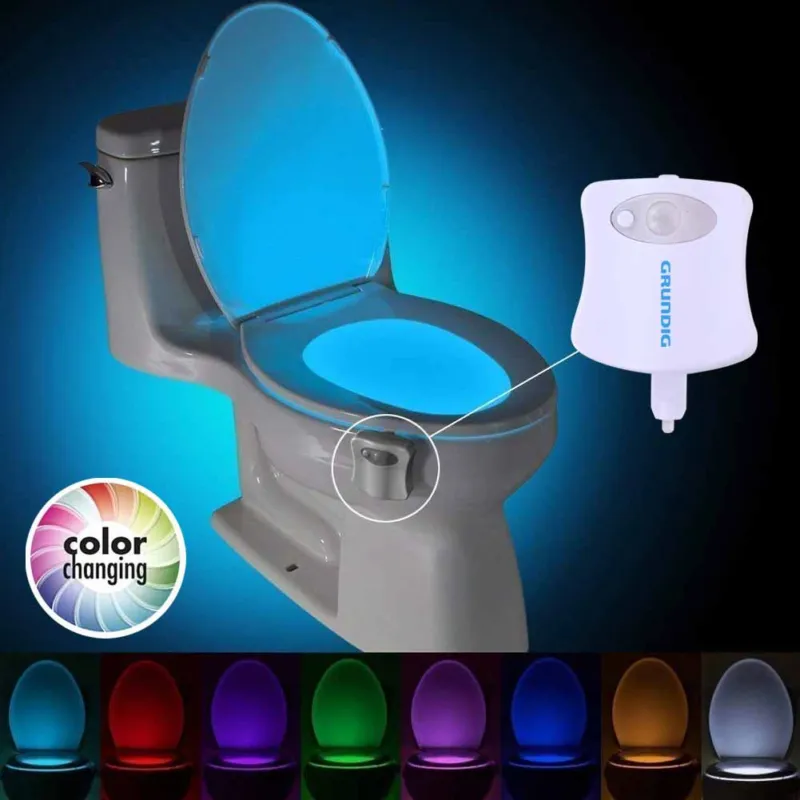 Luce LED WC Tazza Gabinetto Bagno con Sensore di Movimento Illuminazione Water Più Venduto