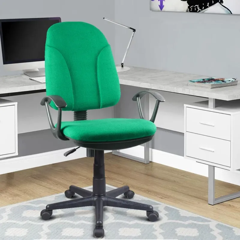 Offerta Limitata Sedia Scrivania con Ruote Girevole Poltrona Ufficio Tessuto Traspirante Verde