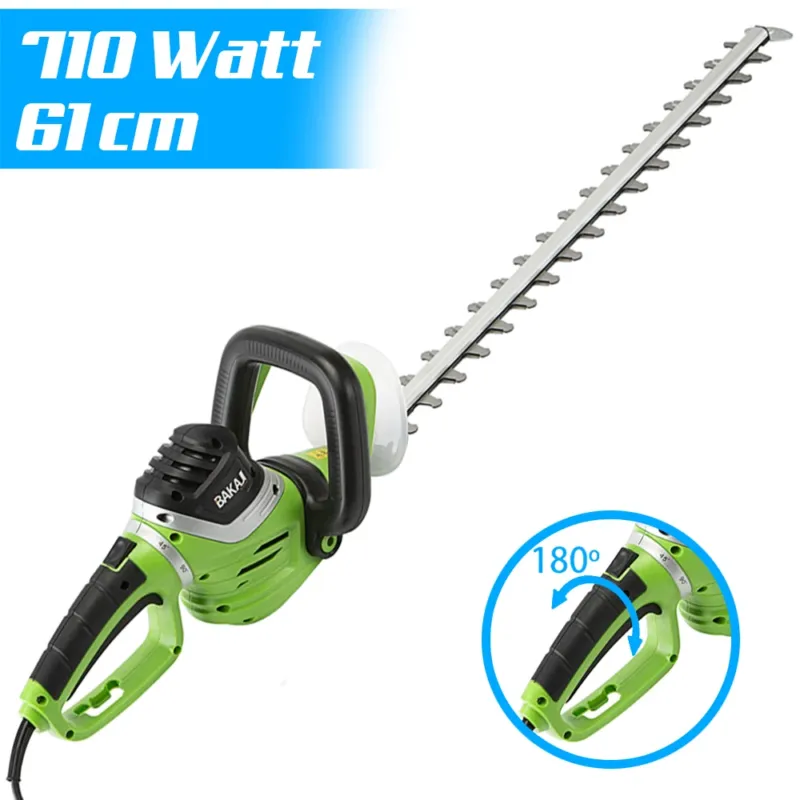 Tagliasiepi Elettrico 710 W Lama 69cm Sega Tagliabordi Decespugliatore Tosasiepi Quantità Limitata
