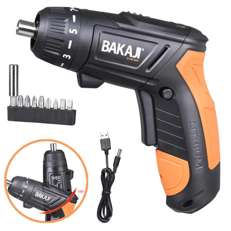 Bestseller Avvitatore Mini Cacciavite Elettrico Cordless Trapano a Batteria 10 Punte e LED