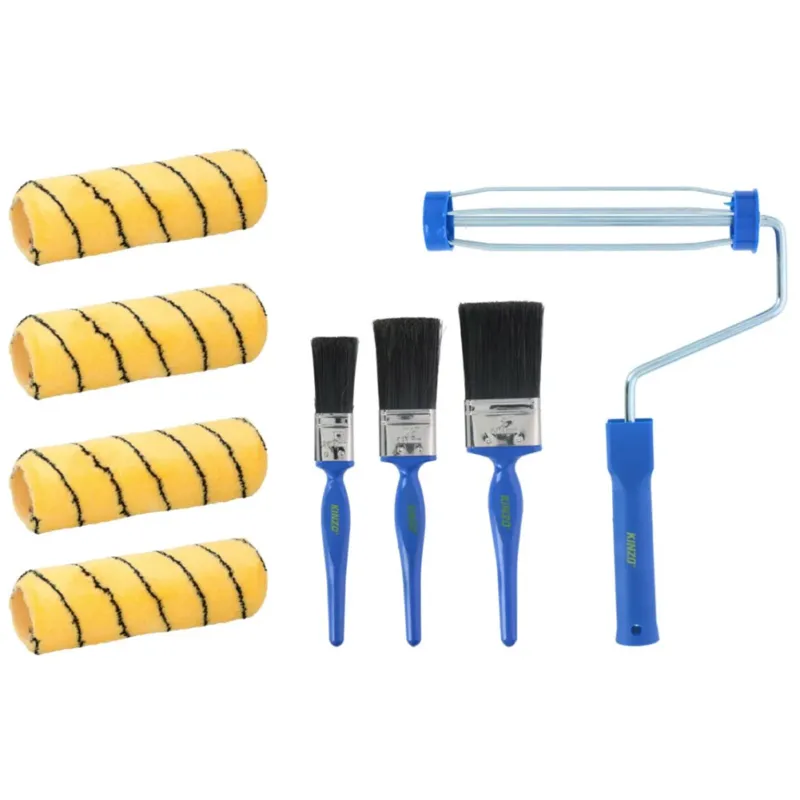 Set Pennelli Spazzole Decorazione Fai da Te Casa Pittura Professionale e Rullo Professionale