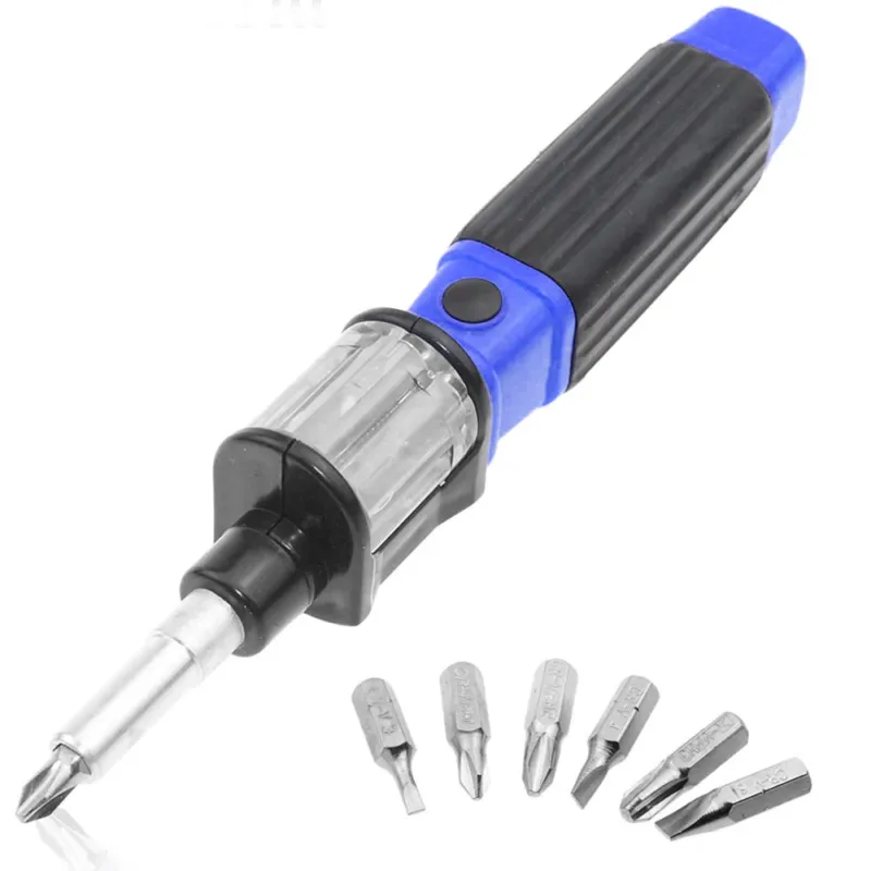 Kit Cacciavite con 6 Punte Intercambiabili Giravite Punta Magnetica Kinzo Di Tendenza