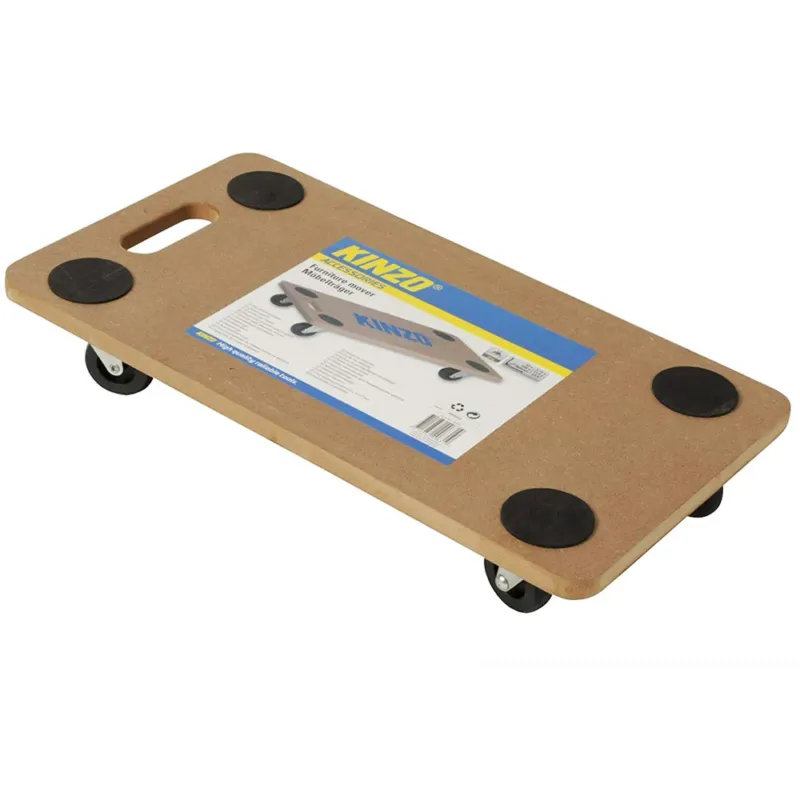 Carrello Pedana con Ruote Sposta Carichi Mobili in Legno Carico Max 150 kg Solo Oggi