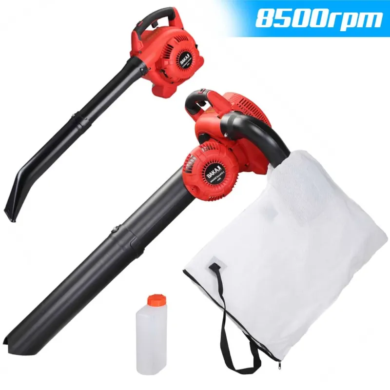 Compra Online Aspiratore per foglie Trituratore e Soffiatore a Scoppio 8500rpm Aspirafoglie