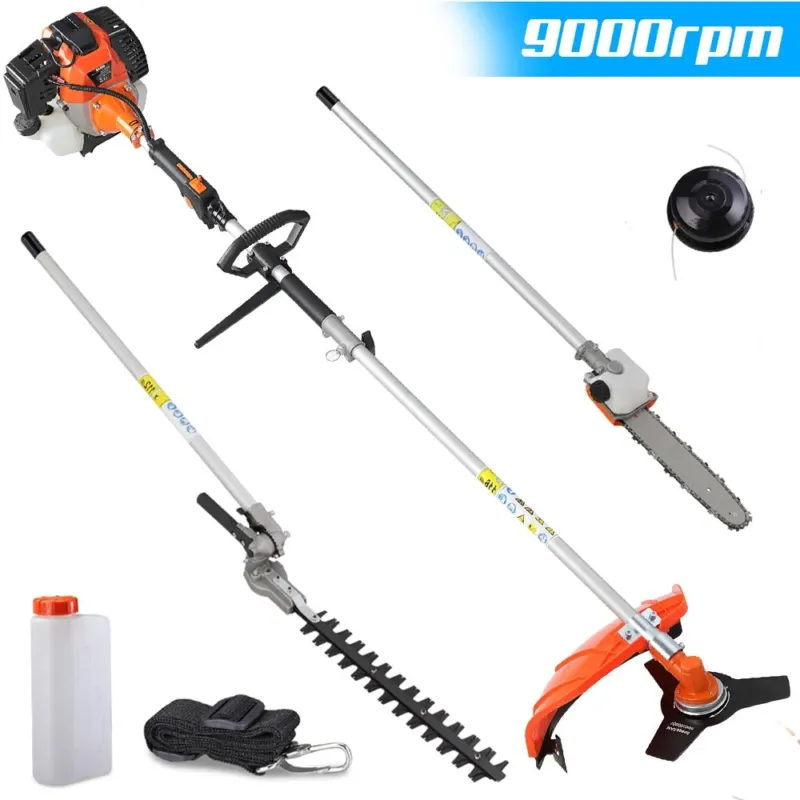 Decespugliatore 5in1 a Scoppio Tagliasiepi Rasaerba Motosega Potatore Telescopic Promo Stagionale