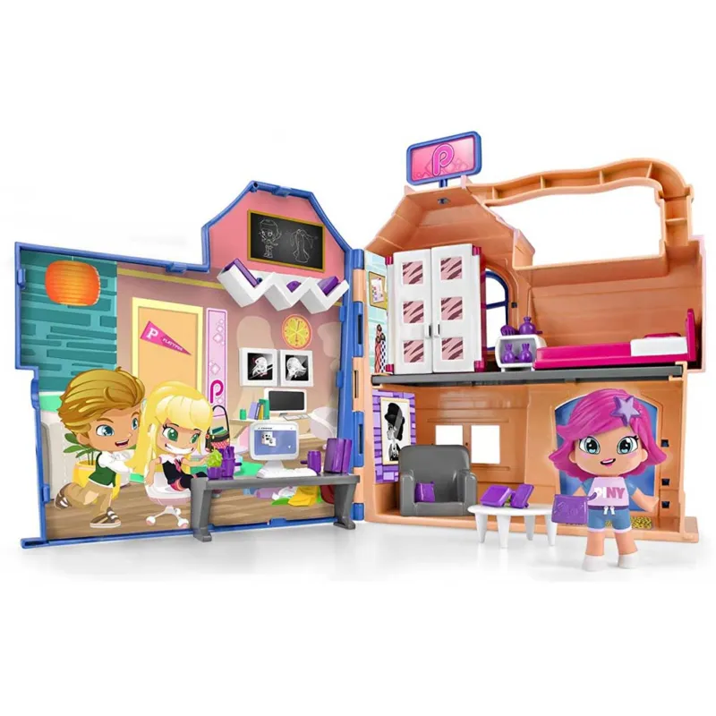 Pinypon Playset Casa dello Studente con Personaggio Michelle e Accessori Gioco Spedito Oggi