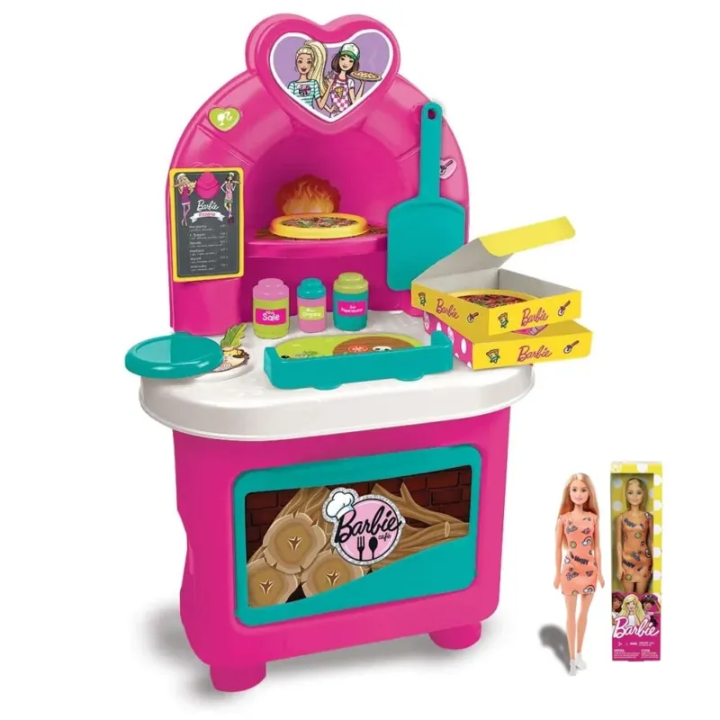 Quantità Limitata Barbie Playset Pizzeria Giocattolo Bambini con Pizze Accessori Gioco e Bambola