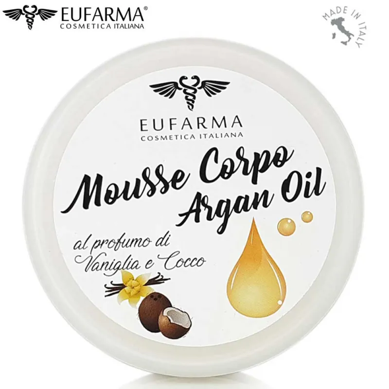 Compra Adesso Mousse Crema Corpo Olio Argan Aftershave Rigenerante Nutriente Eufarma 200ml