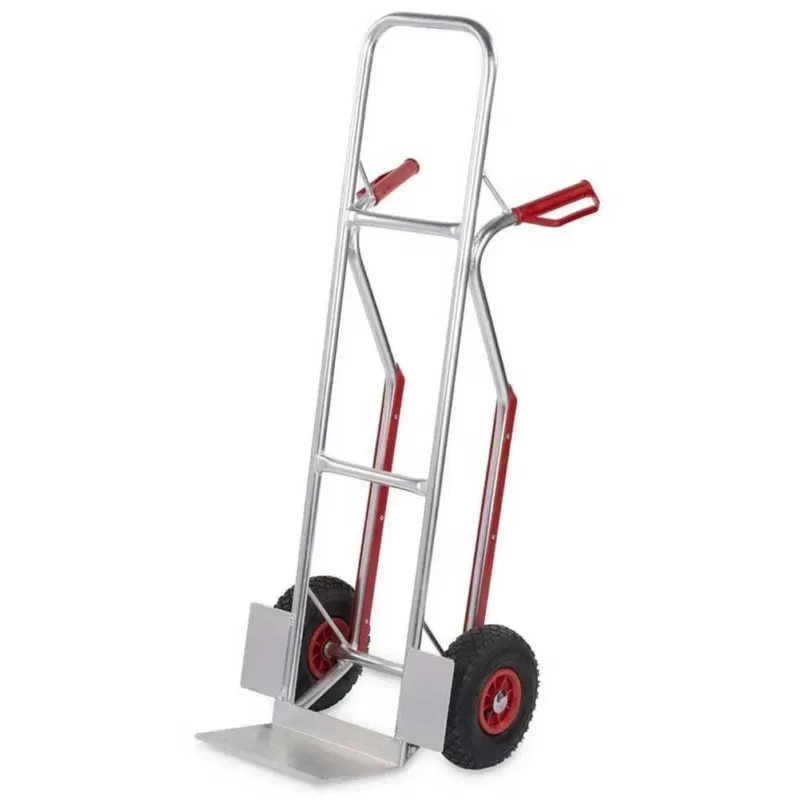 CARRELLO PORTAPACCHI ALLUMINIO PIUMA 7KG PORTATA MAX 200KG RUOTE PNEUMATICHE Promozione
